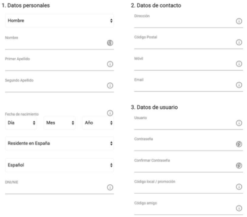 Codere-registrering